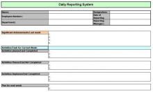 Daily Report Tracking System